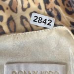 Rony Kobo Leopard Print Maxi Dress Long Sleeve V Neck Party Cocktail M Brown Size M Photo 14