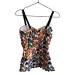 New! Profile by Gottex Tankini 34E / 34DD Shirred Underwire Tankini Top Blue Size undefined Photo 2