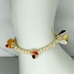 Seashell Swirl Shell Beaded Stretch Bracelet Photo 8