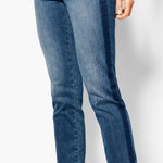 Talbots Slim Ankle Jeans Shadow Side Stripe In Blue Size 4 Photo 0