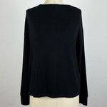LNA  Black Long Sleeve Open Back Sweater Photo 0
