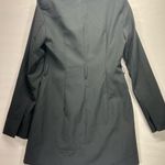 ZARA  LONGER STYLE BLAZER COAT WITH POCKETS WOMENS M BLACK NEW Photo 1