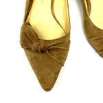 Ivanka Trump  size 7 leather‎ suede flats brown tan Photo 2