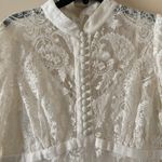 Unused Zimmermann Wonderland Paisley Lace Midi Dress Ivory,Size 4 US M/L, $1,350 White Photo 10