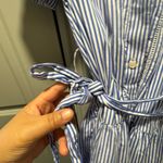 Kate Spade  New York Broome Street Blue and White Striped Shirt Dress Size XXL Photo 5