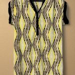 Forever 21 Love 21 Forever Geometric Print Tunic Mini Dress Size Large Black Green Blue Photo 0