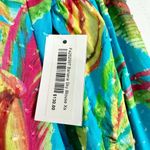 Farm Rio  Banana Sky Blouse Size XS NWT Tie Neck Swiss Dot Cotton Balloon Sleeve Photo 10