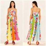 Farm Rio 💕💕 White Good Vibes Maxi Dress Floral Tropical Print XS NWT Photo 4