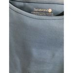 Betabrand Shirt Womens L Blue Short Sleeve Boxy Hi Lo Stretch Top Work Casual Photo 2
