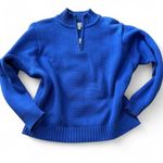 Vintage Mark, Fore & Strike Royal Blue Quarter Zip Sweater, Women's Size M Size M Photo 0