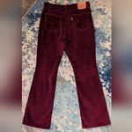 Levi's  725 High-Rise Maroon Corduroy Bootcut Jeans Womens 30 Velvet Ribbed Pants Photo 8