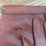 Vtg 70’s 80’s Phillipe Cognac Leather Flex Frame Clutch Bag Brown Photo 8