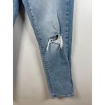 Universal Threads Universal Thread Womens 10R Mid Rise 80s Slim Distressed Light Wash Jeans Photo 4