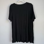 kim rogers Women's Black Honeycomb V-Neck Short Sleeve Flowy Top Size XXL NWT Photo 6