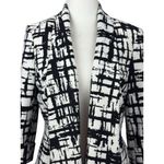 NEW Kasper Womens Size 4 Black White Elegant Party Chic Blazer Jacket 3/4 Sleeve Photo 3