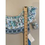 Bleu Rod Beattie NEW Swim Top Womens 8 Ruffle Shoulder/Strapless/Halter Floral Photo 2