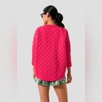 TuckerNuck sport Azalea Ally Quilted hot pink swing sweatshirt size XS/S Photo 2