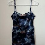 Urban Outfitters  Mini Dress Tie Dye Velvet Cami Sleeveless Blue S Photo 2