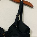Victoria's Secret Victoria’s Secret Swim Black Beach Bra Size 36B/B80 Underwired with Wide Straps Photo 9
