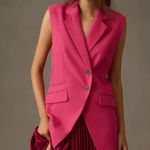 Anthropologie Maeve by Oversized Tailored City Vest Size Large Photo 0