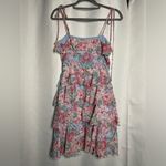WAYF Essie Tiered Mini Dress In Sky Blue Floral XS Photo 1
