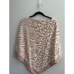 Barefoot Dreams  CozyChic Ultra Lite Poncho One Size Leopard Zebra Print Photo 2