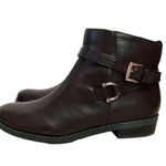 Tommy Hilfiger Womens Faux Leather Side Zip Ankle Boots 7M Photo 3