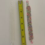 Colorful Beaded Bracelets Set, bundle of 2 bracelet White Photo 1