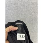 EXPRESS Women's Trumpet Skirt Solid Black Size 10 Pleated Hem Wool Blend Photo 3