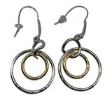 NEW Real Simple RS silver & gold drop dangle circle fashion earrings sty… Photo 4