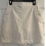 Athleta Skirt Sz 6 Vienna Cargo White Mesh Shorts Golf Tennis Pickleball Biking Photo 0