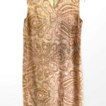 Vintage Lined Floral Paisley Sleeveless Mini Dress Size L Photo 11