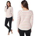 Barefoot Dreams  CozyChic Ultra Lite Striped Pullover Sweatshirt Size M Photo 1