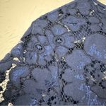 Nsr  Revolve Blue Lace Midi Sheath Dress Womens M Formal Preppy Date Night Classy Photo 4