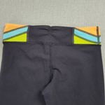 Lululemon Womens Gather Crow Yoga Leggings 4 Black Crop Split Wide Leg Capri Photo 5