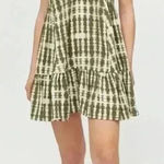 Urban Outfitters  Tangerine Mini Frock Dress Size S Swing Lightweight Green Photo 0