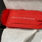 Dennis Basso Red LUGGAGE TAG MEASURES APPROX 6” RED LEATHER RED FUR (FAUX??) Photo 8