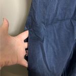 Soft Surroundings  Je Veux Button Up Midi Shirt Dress Blue Size XL Petite New Photo 4