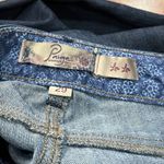 Paige Lou Lou Mid Rise Blue Skinny Flare Full Length Stretch Denim Jeans Size 29 Photo 7