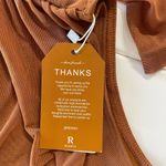 Reoria Turtleneck Sheer Mesh Long Sleeve Bodysuit, Size S, NWT Brown Photo 7