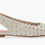 Nordstrom  Cream Woven Slingback Loafers Photo 1