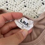 LNA  Alissar Ribbed Tank Top Nude (Small) Photo 5