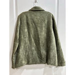 Susan Graver NWT  QVC Olive Green Embossed Full-Zip Jacket L Photo 5