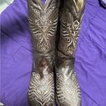 Embroidered Brown Heeled Boots Size undefined Photo 1