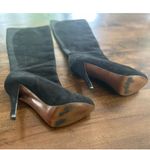 Enzo Angiolini ⭐️  Black Suede Leather Tall Heel Vintage‎ Boots Women's Size 6.5 Photo 3