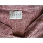 Poetry Natural Linen Tunic in Pale Red Size 4 Photo 4