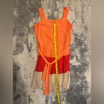 Dana Buchman Women’s Orange Dana Bachman Colorblock Pleated Dress Photo 5