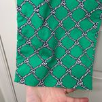 Talbots NWOT Signature women’s green teal rope print capri stretch pants size 14 Photo 2