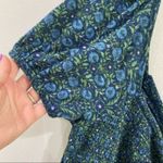 Lucky Brand Smocked Short Sleeve Square Neck Puff Sleeve Top Boho Chic Sz L NWT Photo 3