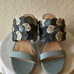 Coach : Blue Mae (G3689) Mule  Sandals- Tea Rose Appliqué- 9 Photo 5